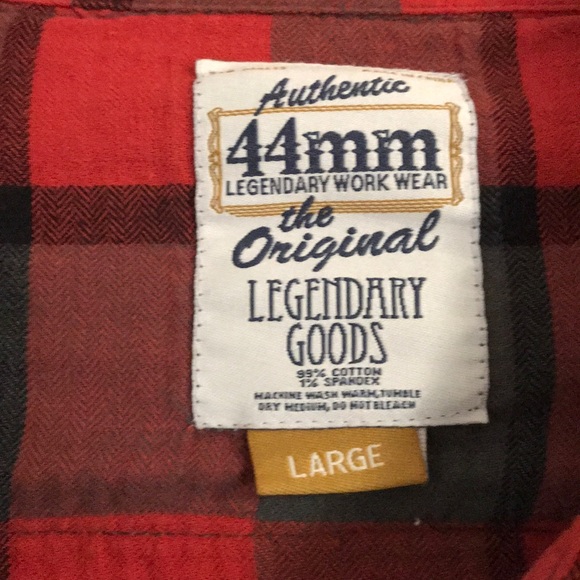 Legendary Goods Pearl Snap shirt sz large - Picture 2 of 3